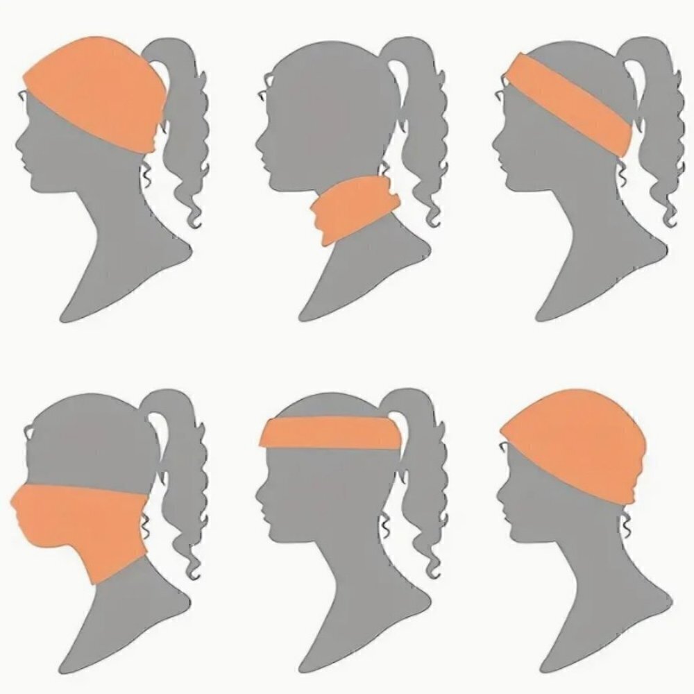Bohemian Style Patterned Design, Breathable Headscarf Cap, Outdoor Sports - Picture 5 of 5
